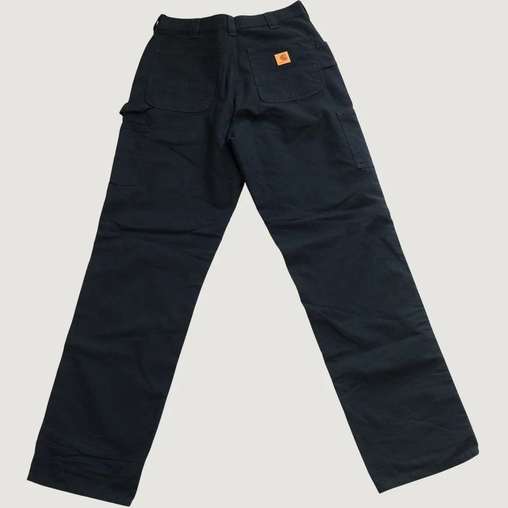 Carhartt B151-BLK Carpenter Pants Men 32x36 Black Cotton Canvas Utility Dungaree
